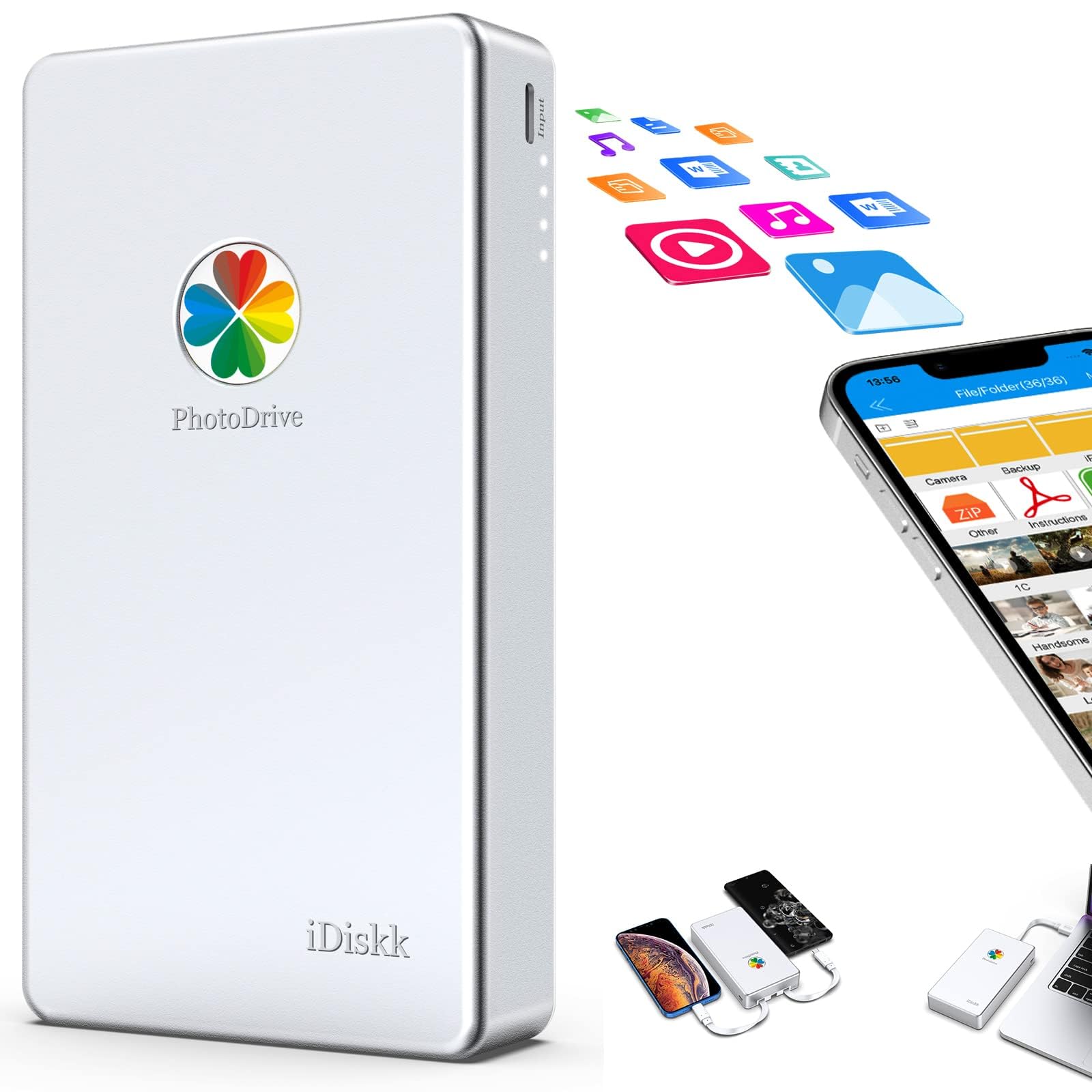 iDiskk MFi 1TB External Hard Drive