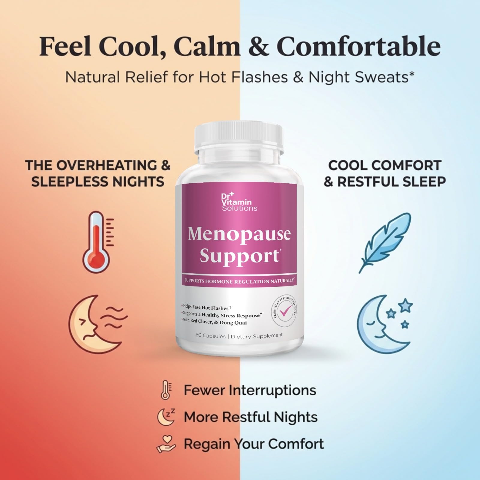 Menopause & Perimenopause Supplements for Women - Hot Flashes Relief — Amazon image 3
