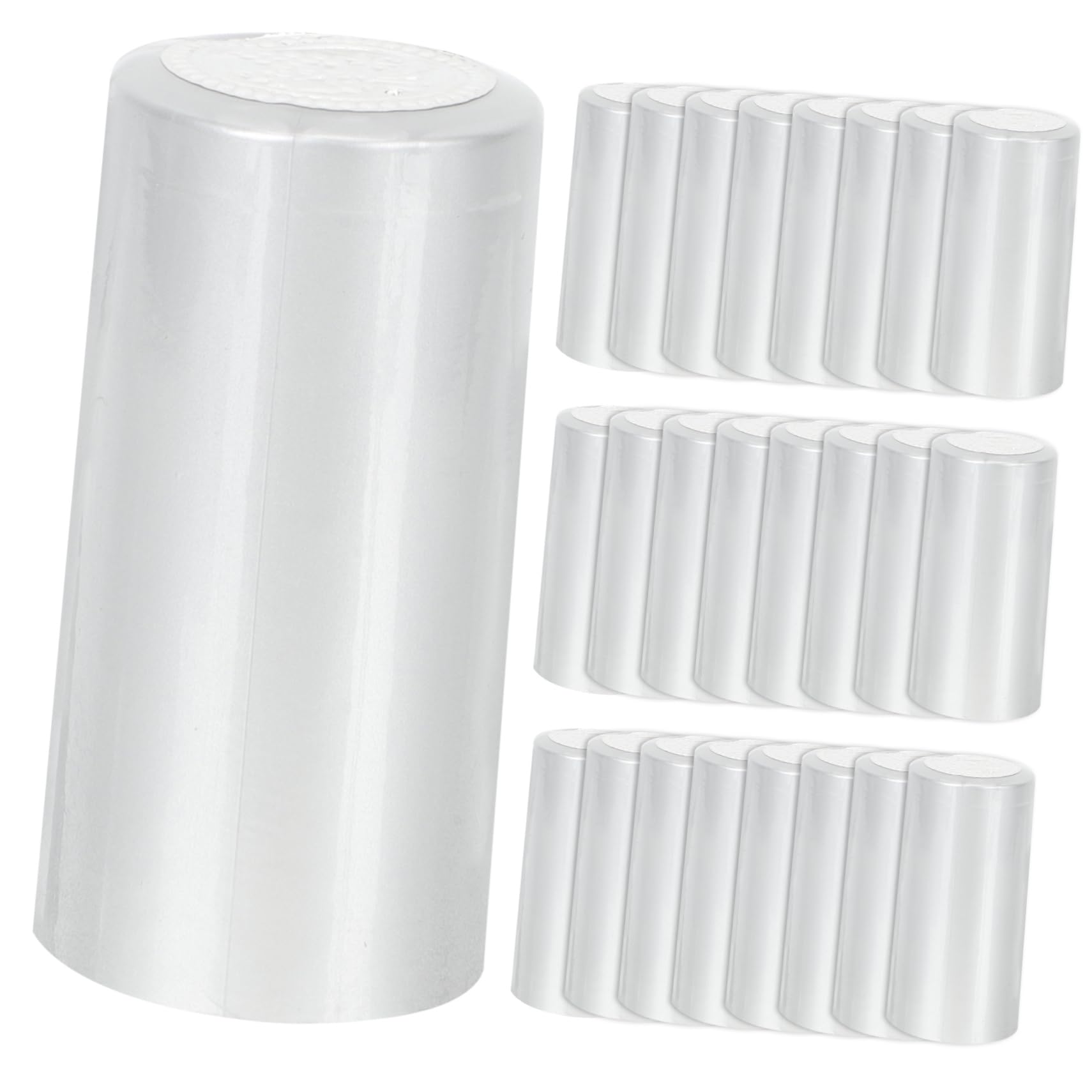 PRETYZOOM 200pcs Red Wine Bottle Heat Shrink Caps Pvc Shrink Wine Caps Bottle Sealer Bottle Capsules Reusable Wine Stoppers for Cruise Holiday Wedding