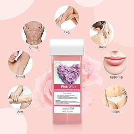 Seopri Roll On Wax, Plant Combination Hair Removal Wax Cartridge, Depilatory Wax Roller Refill for Body Waxing (Green), 100% Natural