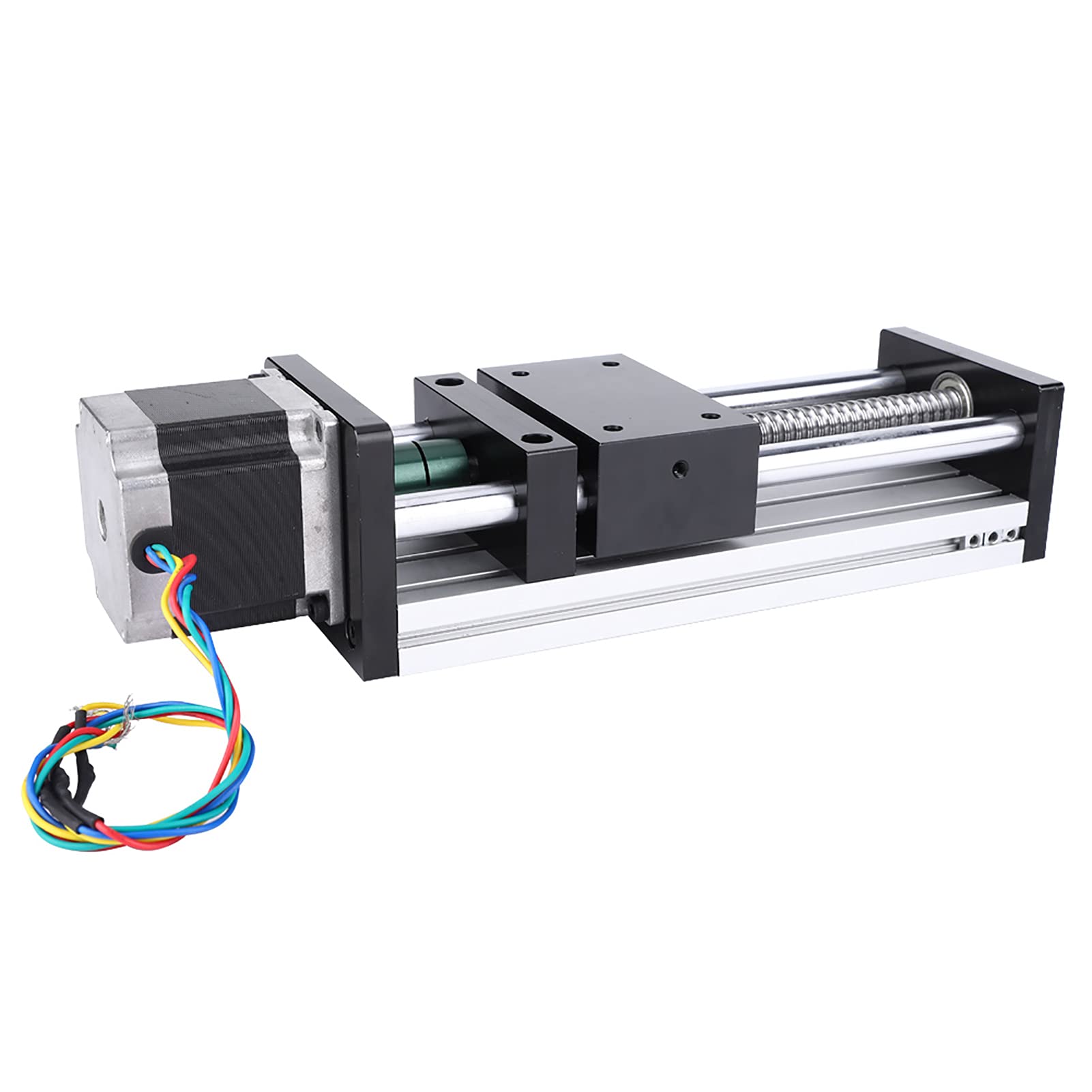 Fafeicy Guía Lineal de Guía Lineal de Alta Precisión de 400 Mm -Hub Tabla de Portaobjetos de Viaje con NEMA17 Motor Paso a Paso para la Industria de la Automatización del Actuador Material de
