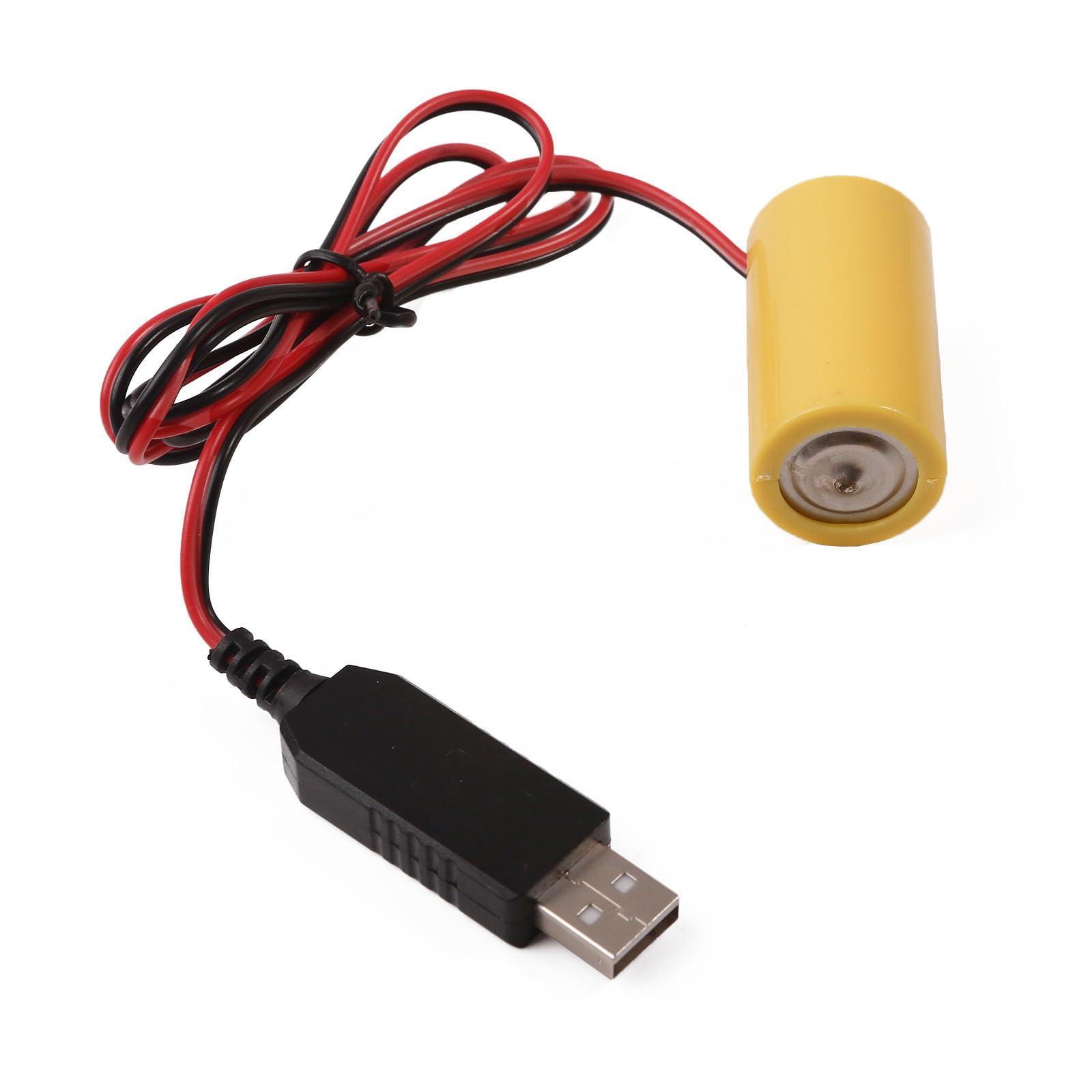 Câble D'alimentation USB Vers Piles LR14/C - Remplace Piles 4.5V/3V - Pour Jouets, Lampes, Balances
