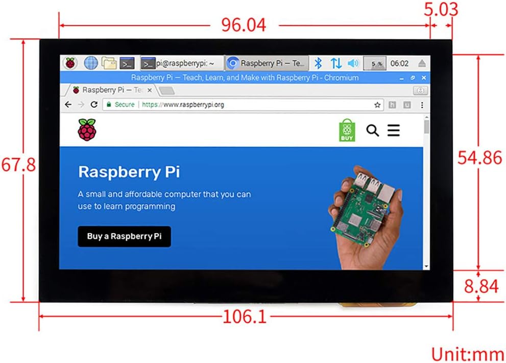 Review Discount 4.3inch HDMI LCD 800x480 IPS Display Supports Various Systems Capacitive Touch Screen Support Jetson Nano,Beaglebone Black, Banana pi, Raspberry pi Raspbian/Ubuntu/Kali/Retropie/WIN10 IOT Black Friday - 70% OFF 4.3inch HDMI LCD 800x480 IPS Display Supports Various Systems Capacitive Touch Screen Support Jetson Nano,Beaglebone Black, Banana pi, Raspberry pi Raspbian/Ubuntu/Kali/Retropie/WIN10 IOT