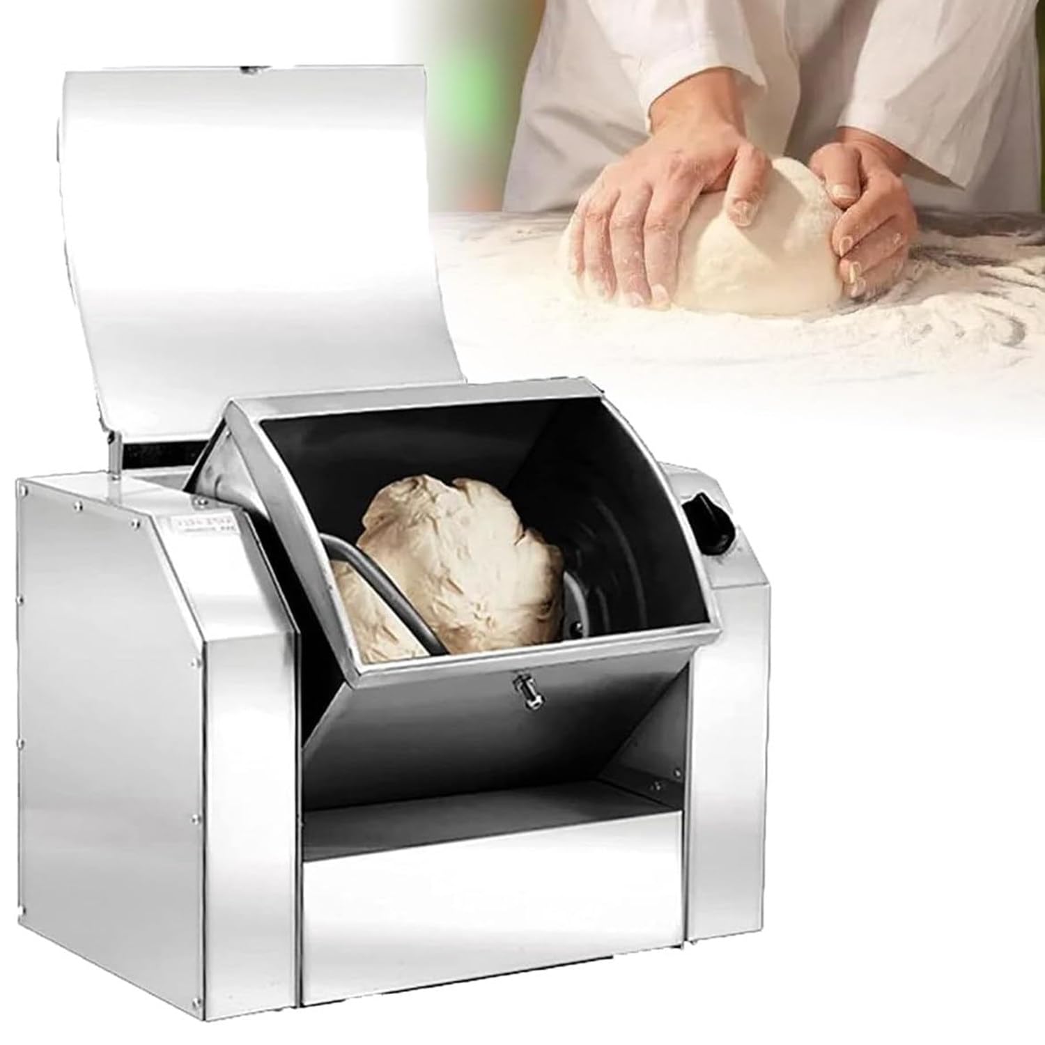 GLJTUO mixers for baking Commercial Dough Mixer Food Mixer 1100W/1500W Stand Mixer Dough Kneading Machine with 90 Degree Tilt & Timer Included Industrial Dough Mixing Machine,Su,8.5kg