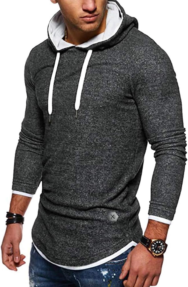 Mens Hooded Sweatshirt Regular Fit Casual Hoodies Long Sleeve Hooded Football Team Pullover Hoodies Joggers Sweatshirt