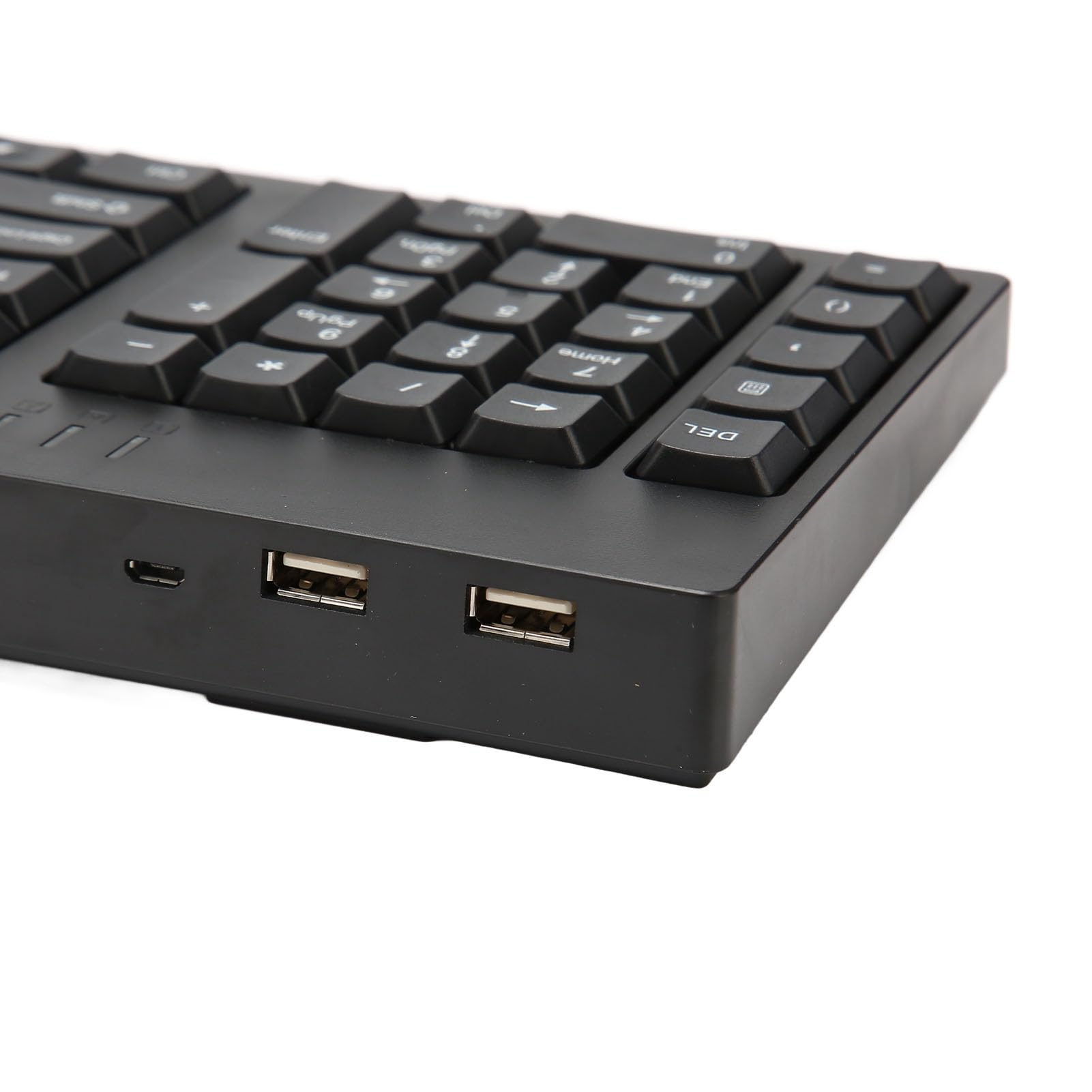 Aramox Teclado Zurdos Español Teclado para Zurdos, Teclado de Oficina, para Zurdos, de Contabilidad Empresarial Micro USB de 109 Teclas con Numérico para Mano Izquierda, Ideal para Diseñadores de con
