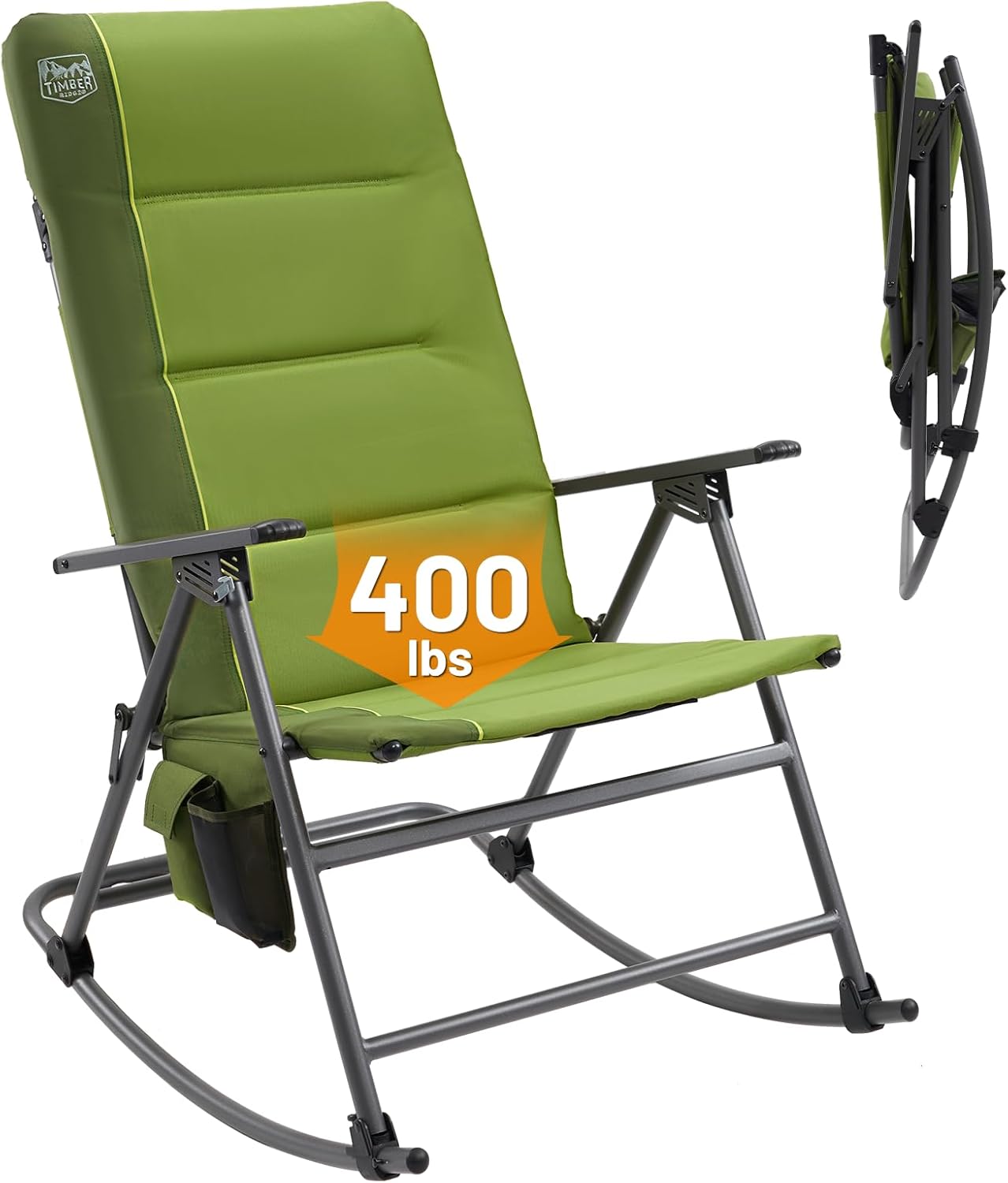 Amazon.com: Timber Ridge Oversized Folding Rocking Camping Chair ...