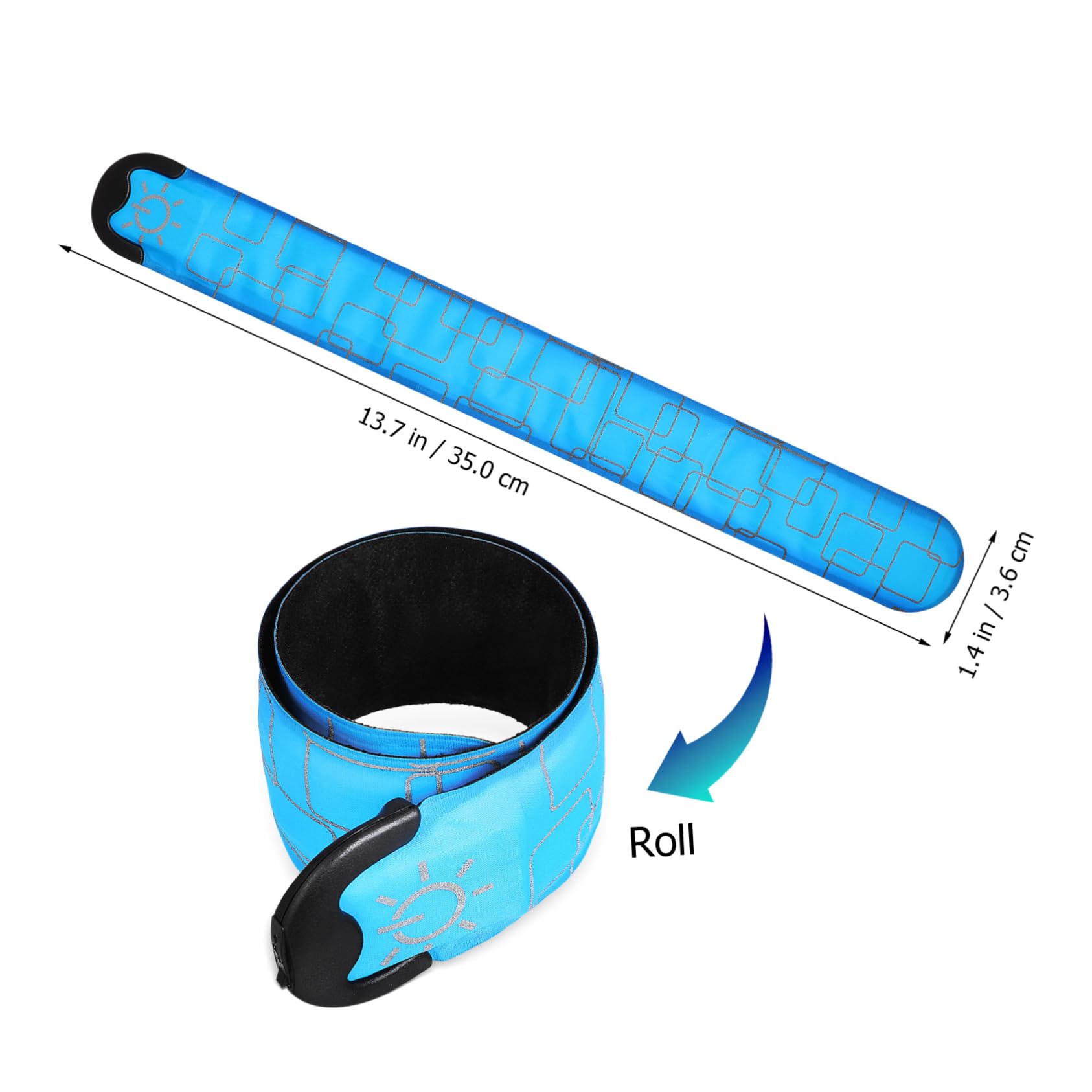 Toddmomy Bracelets à Claquer LED Rechargeables USB 4 Pièces PVC