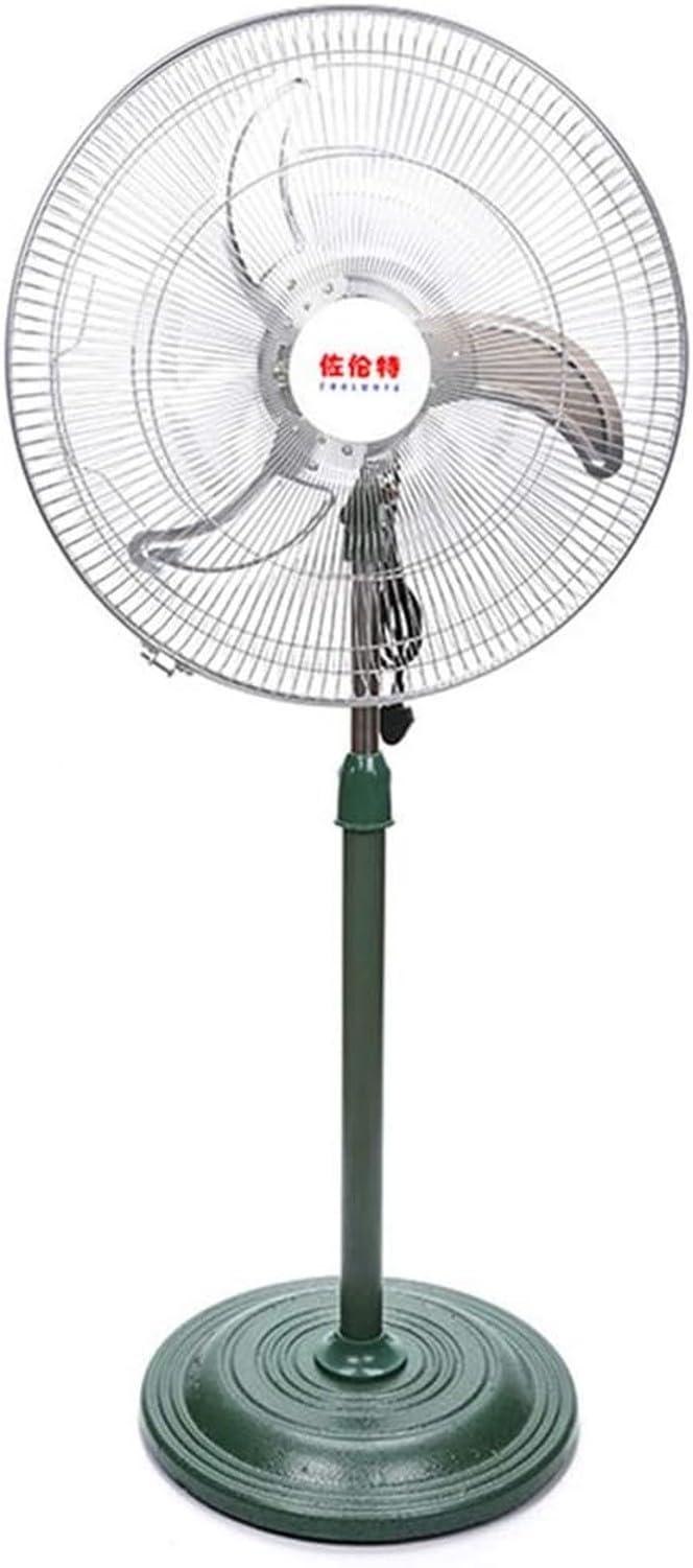 Przemysłowy wentylator stojący, 45 cm 3-łopatkowy, cichy, wentylator podłogowy z regulacją prędkości, sterowanie mechaniczne do warsztatu, hali, garażu
