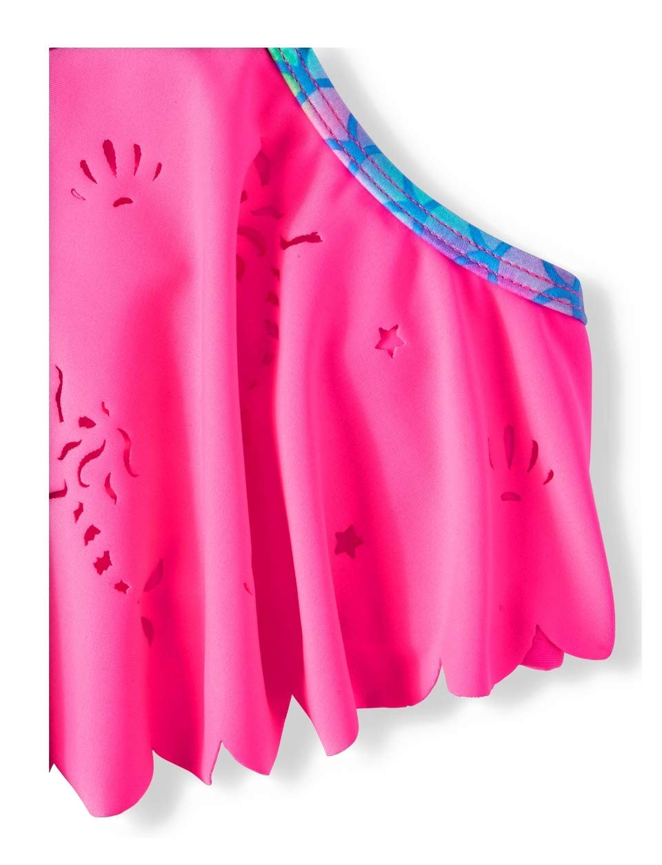 Seafolly Girls' Sport Top Bikini Swimsuit Set, Rainbow Crush Multi, 10