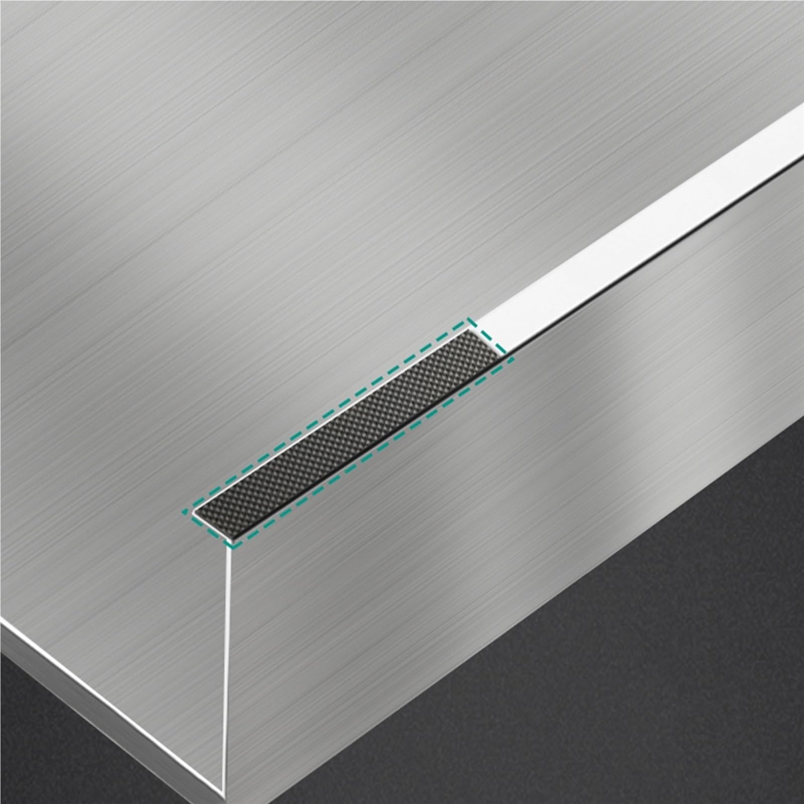 Cubre Encimera Gas 5 Fuegos Protector Placa Induccion Cubierta para Cocina de Autocaravana Acero Inoxidable Alfombrilla de Goma Antideslizante(A-1.0 MM,48x35x9cm)