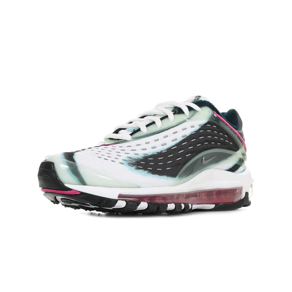 Nike Air Max Deluxe Mens Running Trainers AJ7831 Sneakers Shoes (UK 5.5 US 6 EU 38.5, Enamel Green Silver 301)