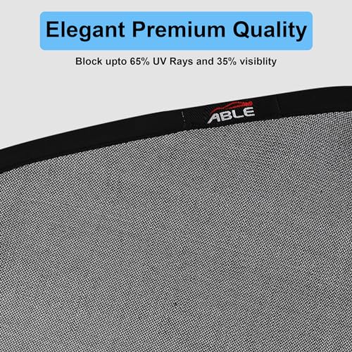Image of Able Elegant Car Magnetic Sun Shade Curtains with Zipper for Chevrolet SAIL Set of 4 Pcs