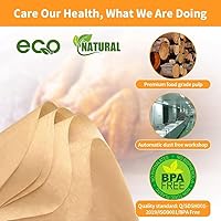 Vista 4 de Revestimientos desechables para freidora de aire para Ninja Airfryer: 125 piezas de papel pergamino rectangular de 8.7x5.5" para freidora de aire