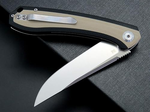 Miniatura 8 de Eafengrow EF947 EDC D2 Cuchillo plegable, carpeta de rodamiento de bolas con asa G10 con forro de bloqueo, cuchillo aleta EDC con bolsillo, camping,