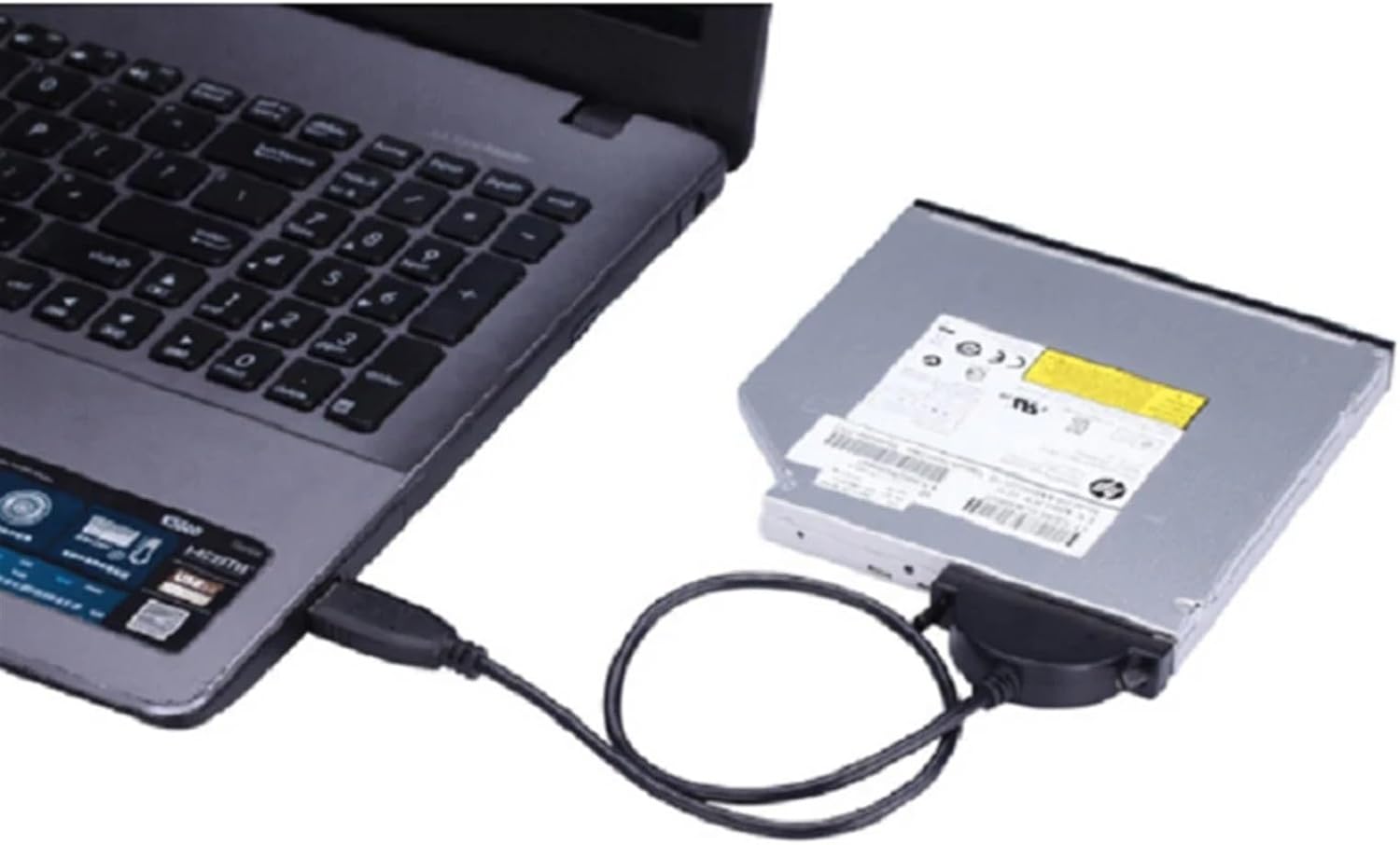 13Pin HDD Caddy Drive Cable 7+6Pin USB 2.0 to SATA External Optical Drive Converter for Laptop CD-ROM DVD-ROM