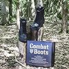 NITEHAWK Army/Military Patrol Black Leather Combat Boots Outdoor Cadet Security #3