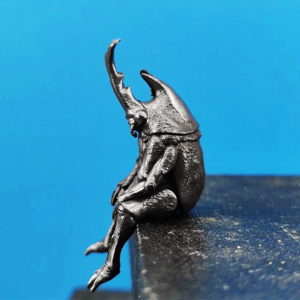 Amazon.co.jp: Ayrsjcl 真鍮 銅像 カブトムシ 虫 動物 座っている 虫生