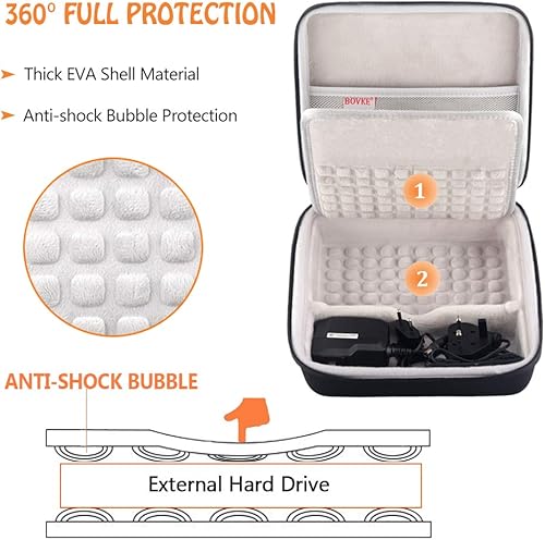 Miniatura 3 de BOVKE Funda de disco duro para Seagate Backup Plus Hub Seagate One Touch Hub Disco duro externo de escritorio HDD 4TB 6TB 8TB 10TB 12TB 14TB 16TB