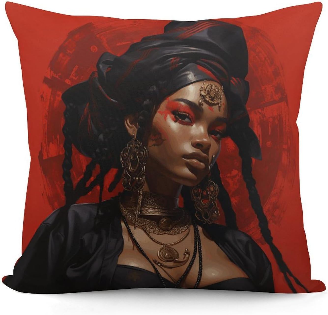 Anime Style Characters Pillow Cover Square Pillow Case