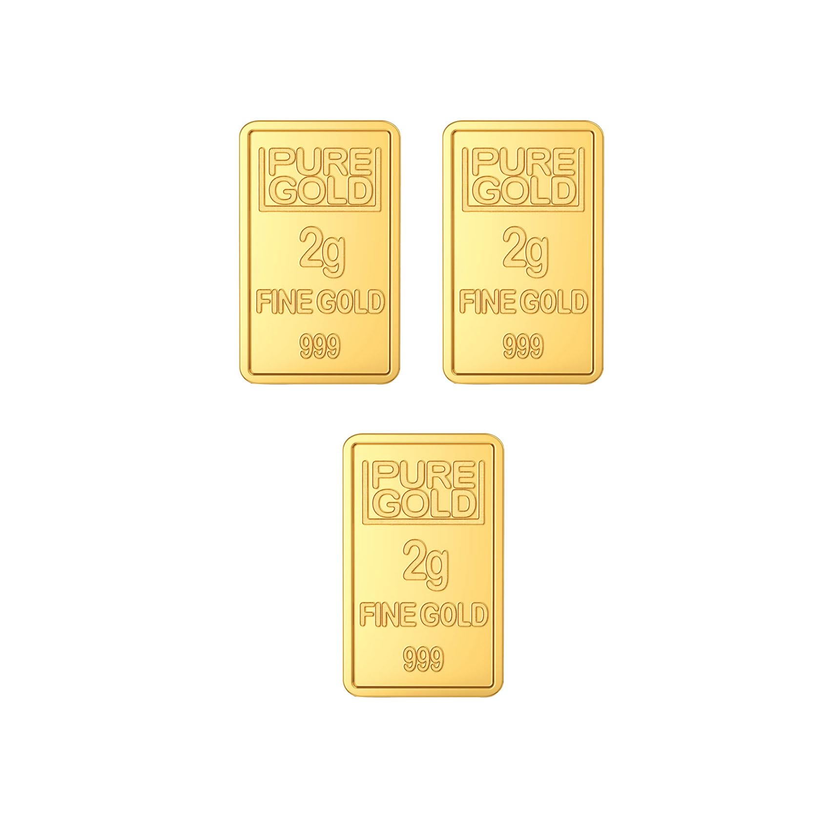Joylaukkas 24K (999) Purity Assayer certified 6 Grams Gold Bar Combo (2g X 3pcs) (B0DG8HWDFH) Amazon Price History, Amazon Price Tracker