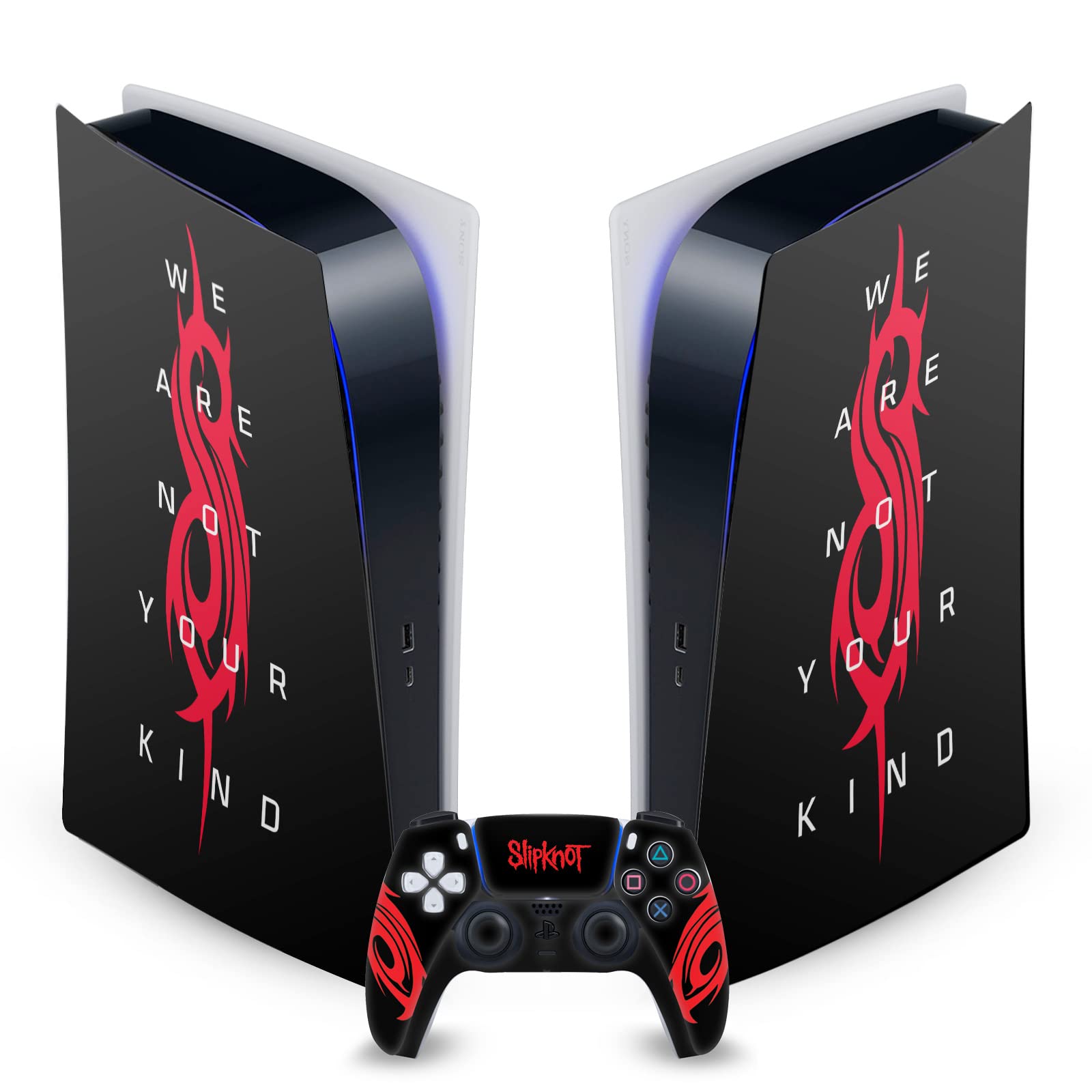 Slipknot skin vinyle pour console PS5 Digital et manette DualSense par Head Case Designs - 7