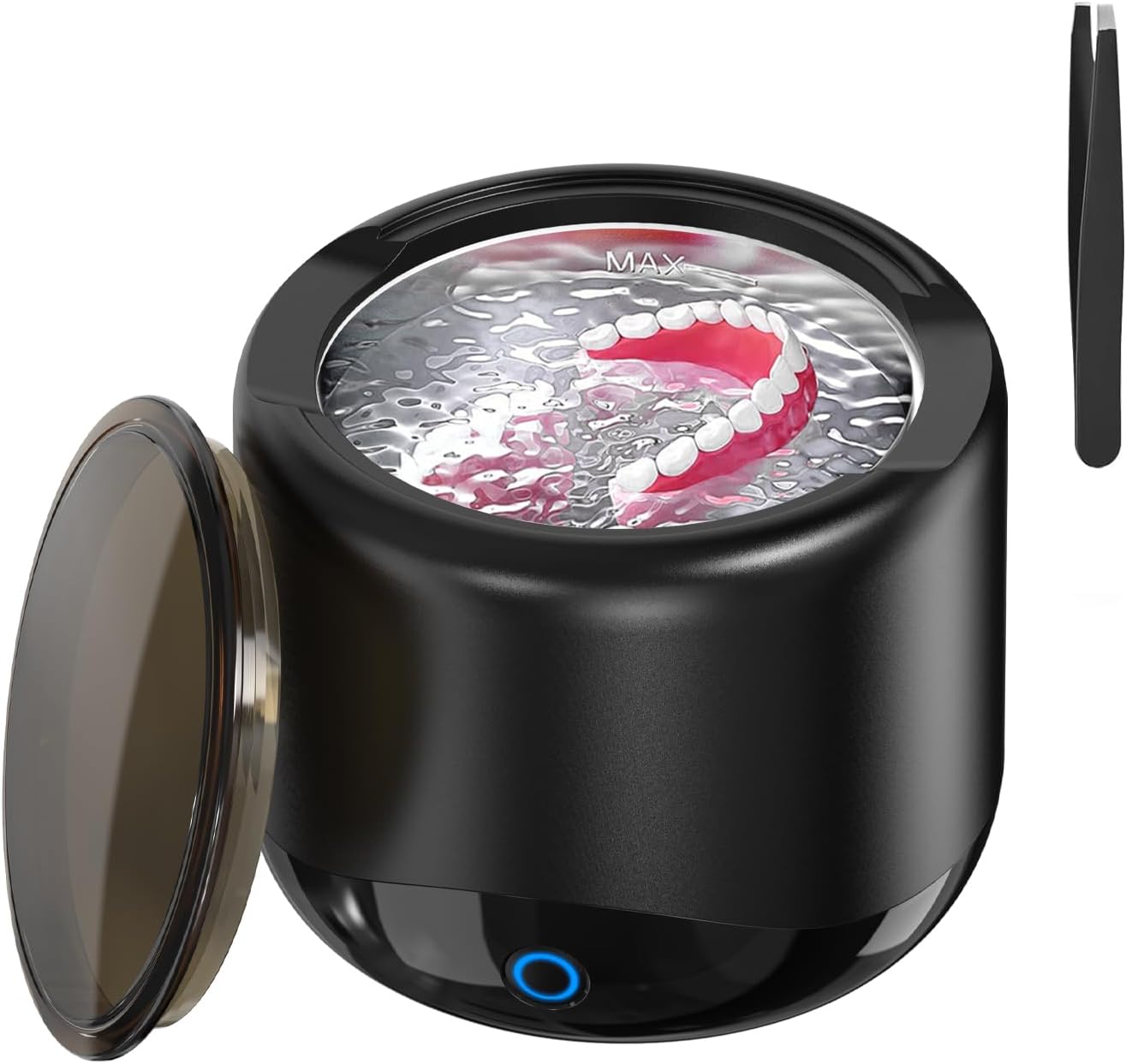 Qimic Ultrasonic Cleaning Device for Dentures, 230 ml Ultrasonic