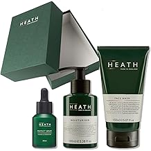 HEATH/Face Care Set, Gift, Oil Control, Face Wash, 5.3 fl oz 150 ml, Moisturizer, 3.4 fl oz 100 ml, Protect Serum, 1.1 fl oz 30 ml, Beauty Serum, No Animal Ingredients, Paraben Free, Mens