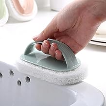Kitchen Bathroom Toilet Cleaning Magic Brush with Handle Sponge Glass Wall Cleaning Bath Brush Ceramic Window Cleaning Brush