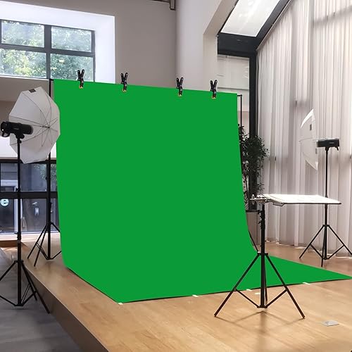 Miniatura 6 de Kit de soporte de fondo ajustable de 10 x 6.5 pies, sistema de soporte de fondo para estudio fotográfico con bolsa de transporte y, 4 clips de fondo