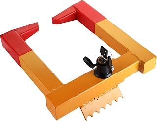 Hedume Tire Clamp Wheel Lock, Heavy Duty Trailer Lock Wheel Clamp with 2 Keys, Adjustable Anti-Theft Tire Lock for Car, Truck, Trailers, Camper Car, Van Truck