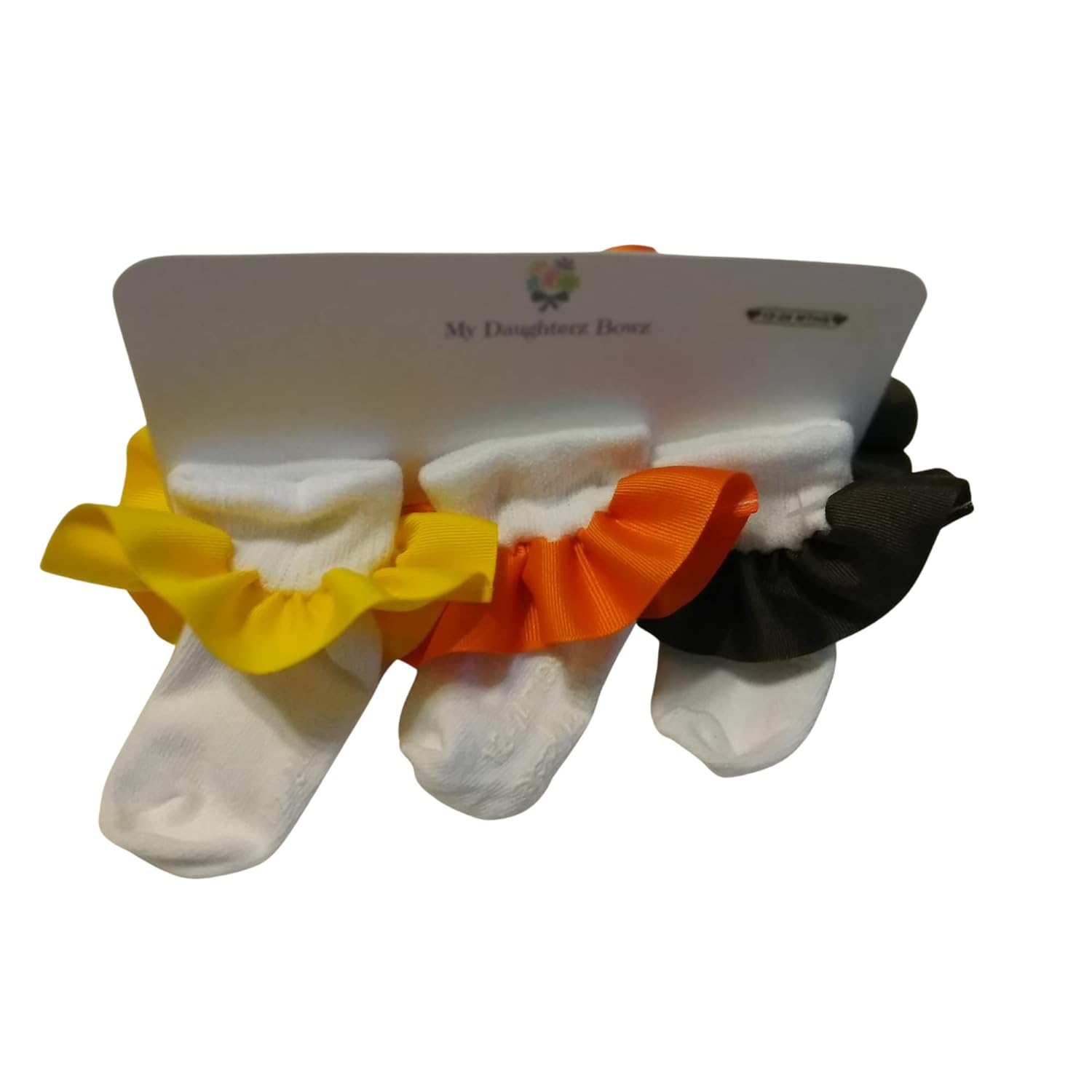 Solid color ruffle sock, Solid color hair bow, baby ruffle