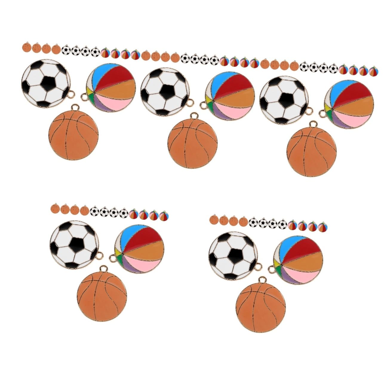 Artibetter Ciondolo A Sfera in Lega Mini Ciondoli Per Palloni Sportivi Incantesimi Reperti Di Gioielli Di Calcio Ciondoli Per La Realizzazione Di Orecchini