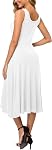 Urban CoCo Women's Summer Casual Sleeveless Flared Midi Dress Swing T-Shirt Dresses with Pockets
