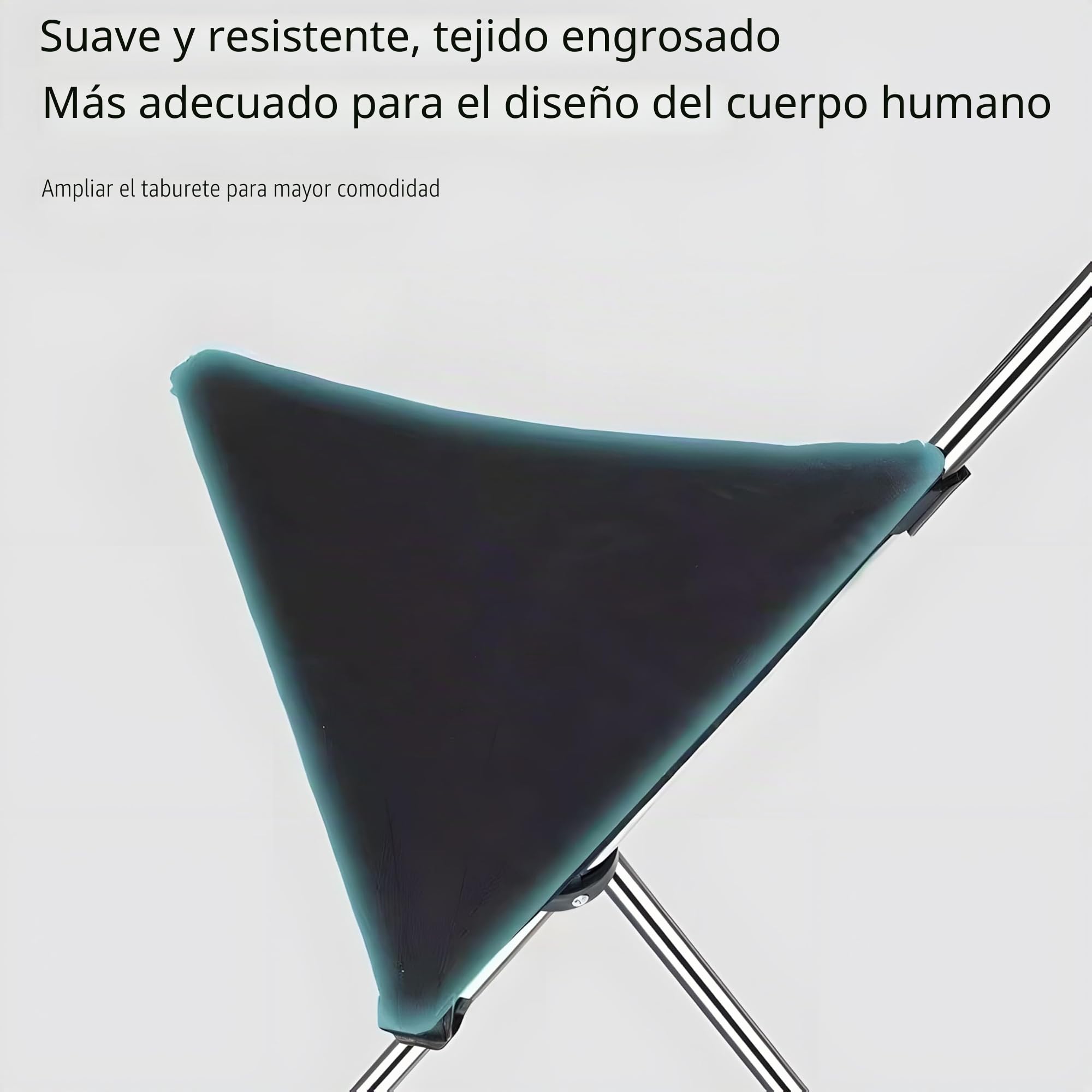 Asiento plegable 2 en 1, muletas con asiento, fabricado en acero inoxidable con una capacidad de peso de hasta 150 kg, está diseñado para ser ligero y portátil