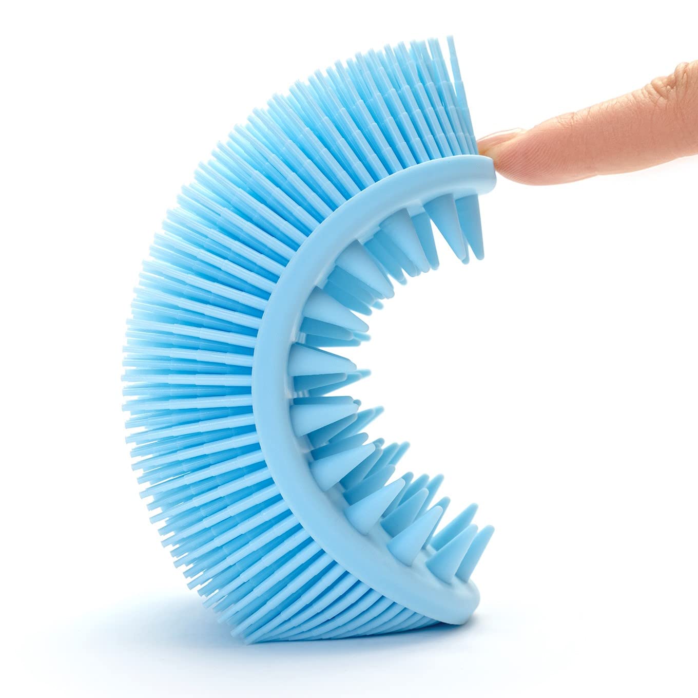 Premium Sensory Brush for Kids or Autism,Soft Silicone Body Scrubber,2 in 1 Sensory Room Occupational Therapy Brushes,Silicone Loofah,Pet Shower Brush Bath Brush Shampoo Brush - Image 3