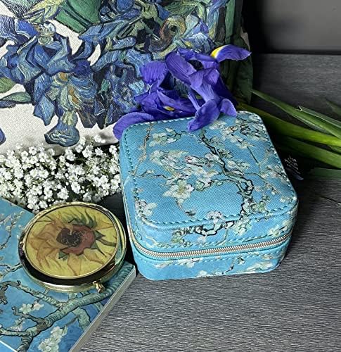 Blueprint Collections Van Gogh Travel Jewellery Box Organiser | Jewellery Travel Case Organiser | Christmas & Birthday Gifts for Women and Men
