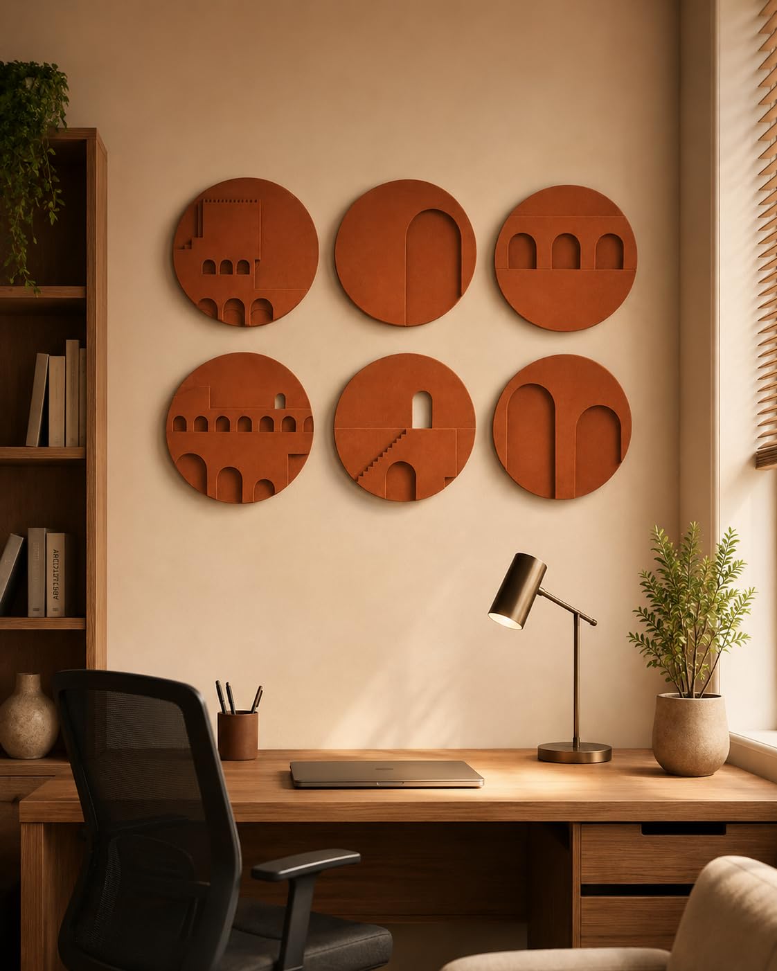 AxuraVist Geometric Wall Art - Set of 6 -4