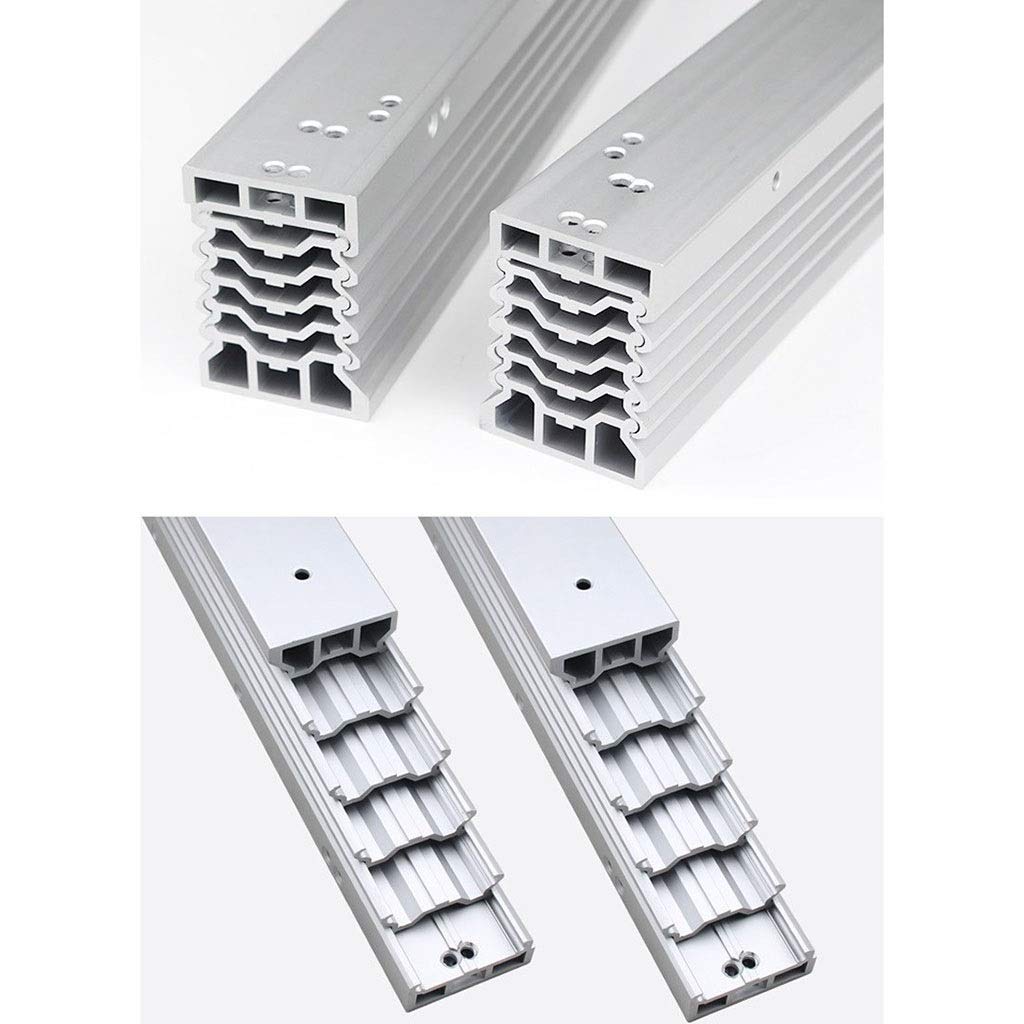Bisagras de gabinete, Bisagra de riel guía de mesa plegable oculta de aluminio 1 juego(Open 1270mm)