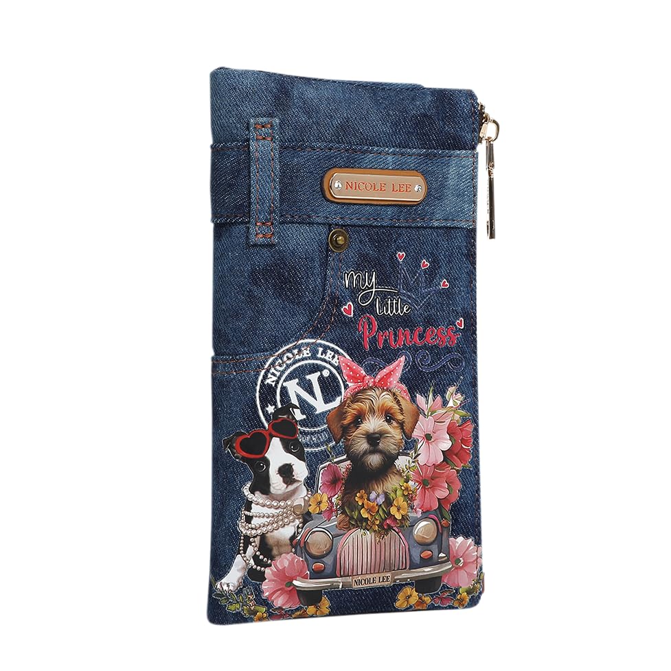 Reviews de Nicole Lee Carteras disponible en línea para comprar. 42 Billetera Con Tarjetero Flexible Mezclilla Nicole Lee Fw24