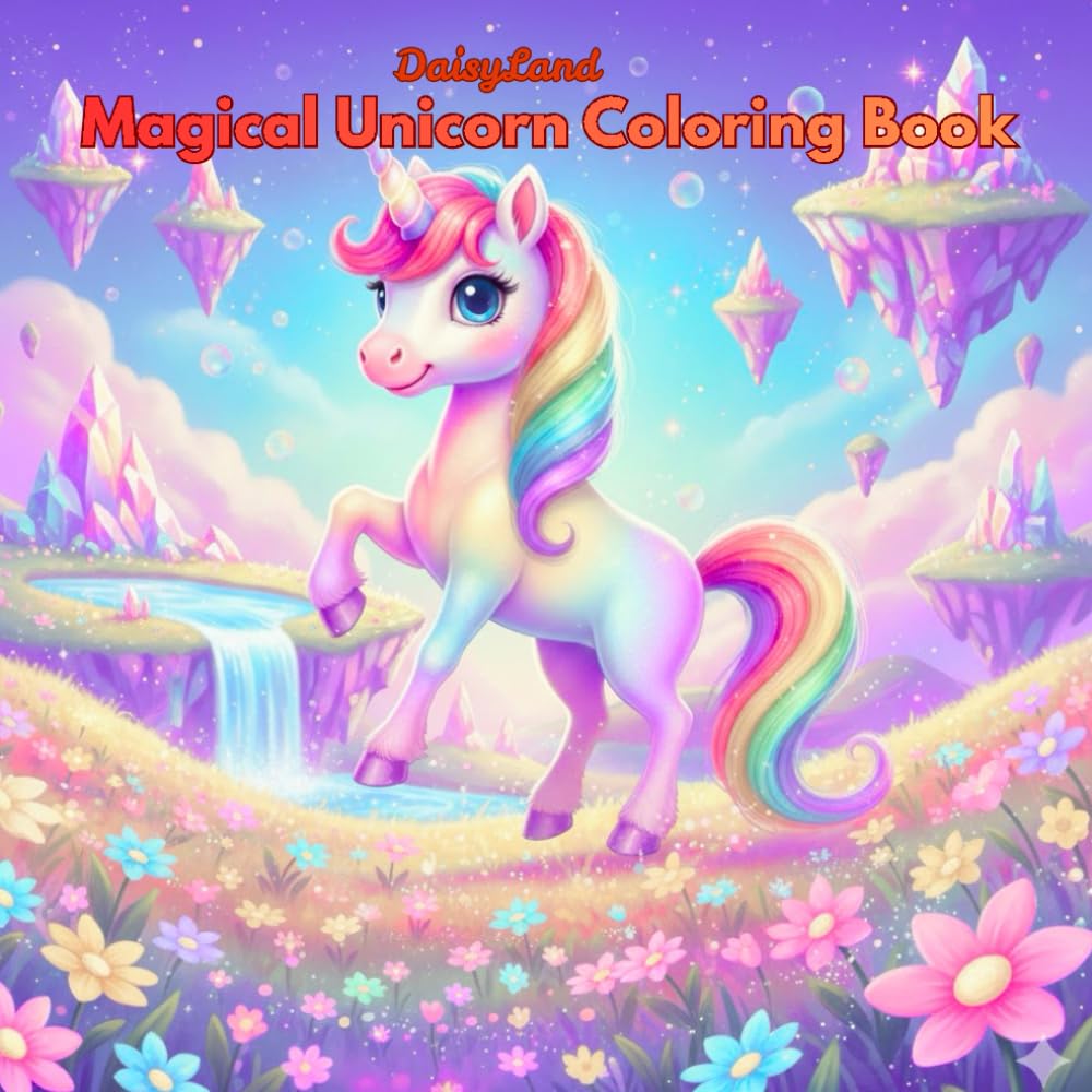 Magical Unicorn Coloring Book for Kids: Easy Coloring Pages for Toddlers, Preschool, and Early Learners