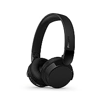 Philips TAH4209BK Cuffie On-Ear wireless bluetooth leggere con isolamento acustico passivo – 55 ore di riproduzione, suono naturale, chiamate chiare, bassi dinamici, 2 ore di carica USB-C – Nero
