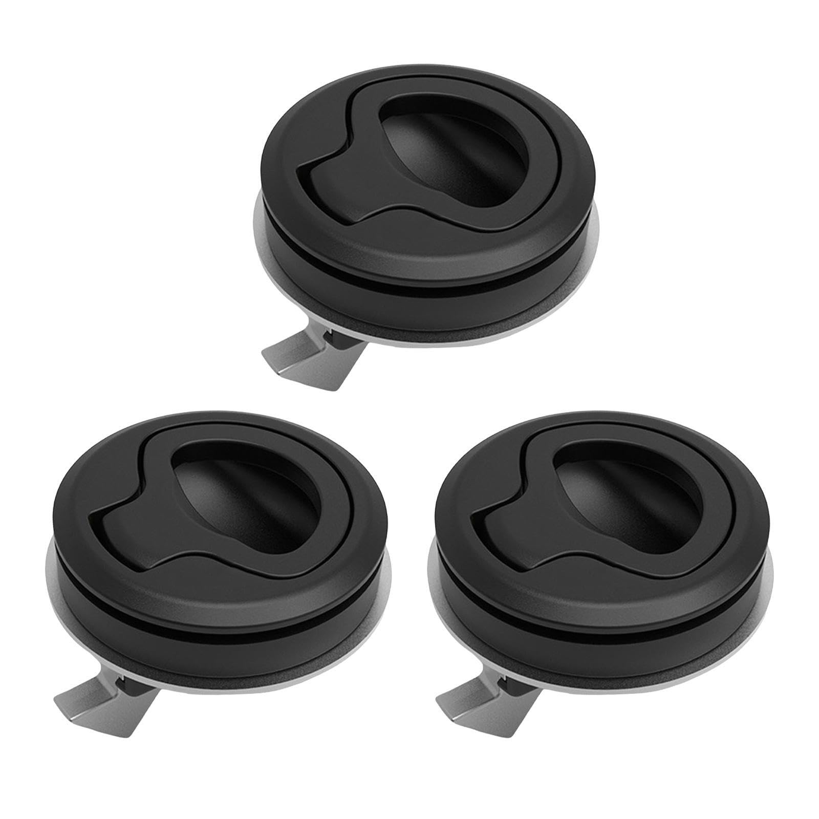 QIXCXAZ Round Pull Latch Locking Lift Handle Marine Boat Flush Pull Hatch Excellent Replacement for Worn Parts Marine Boat Latches Latch Locking Lift Handle
