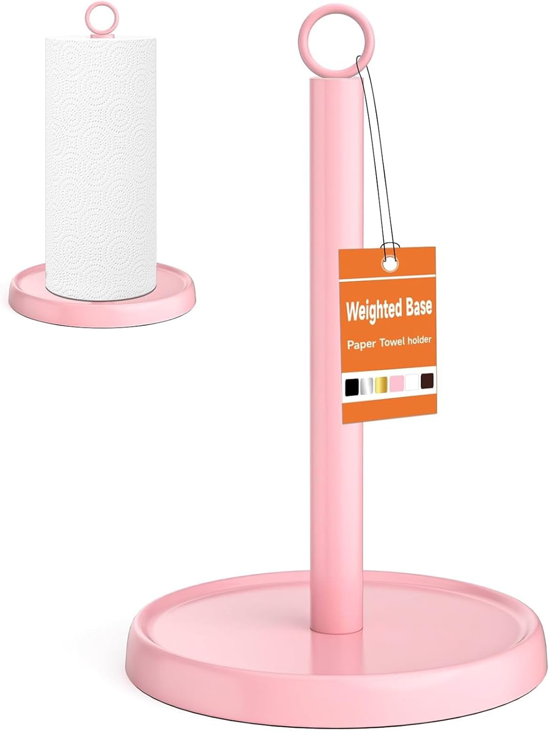 Pink Stainless Steel Paper Towel Holder for Kitchen & Bathroom Pink Stainless Steel Paper Towel Holder for Kitchen & Bathroom