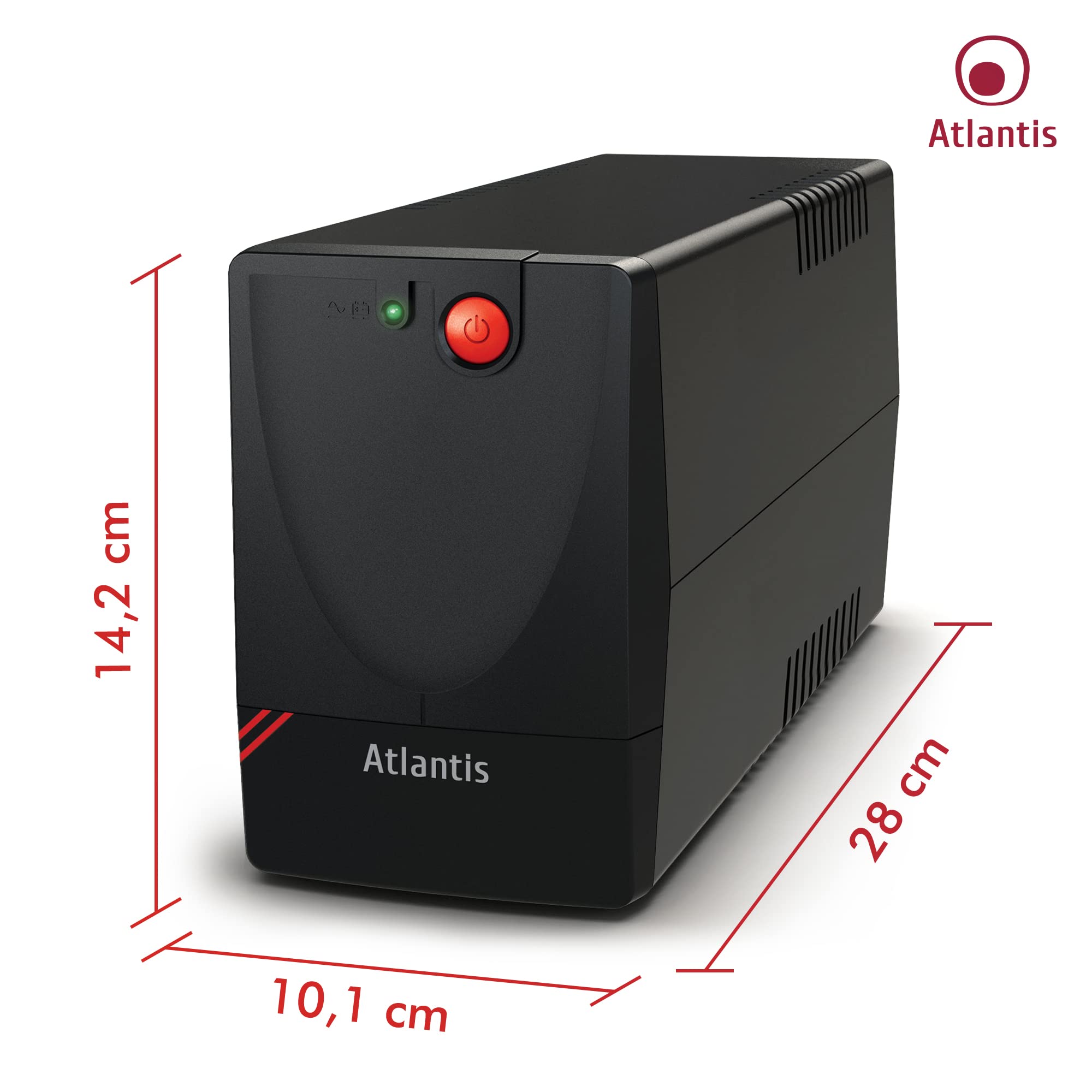 Atlantis UPS X1500 Line Interactive 1000VA 500W