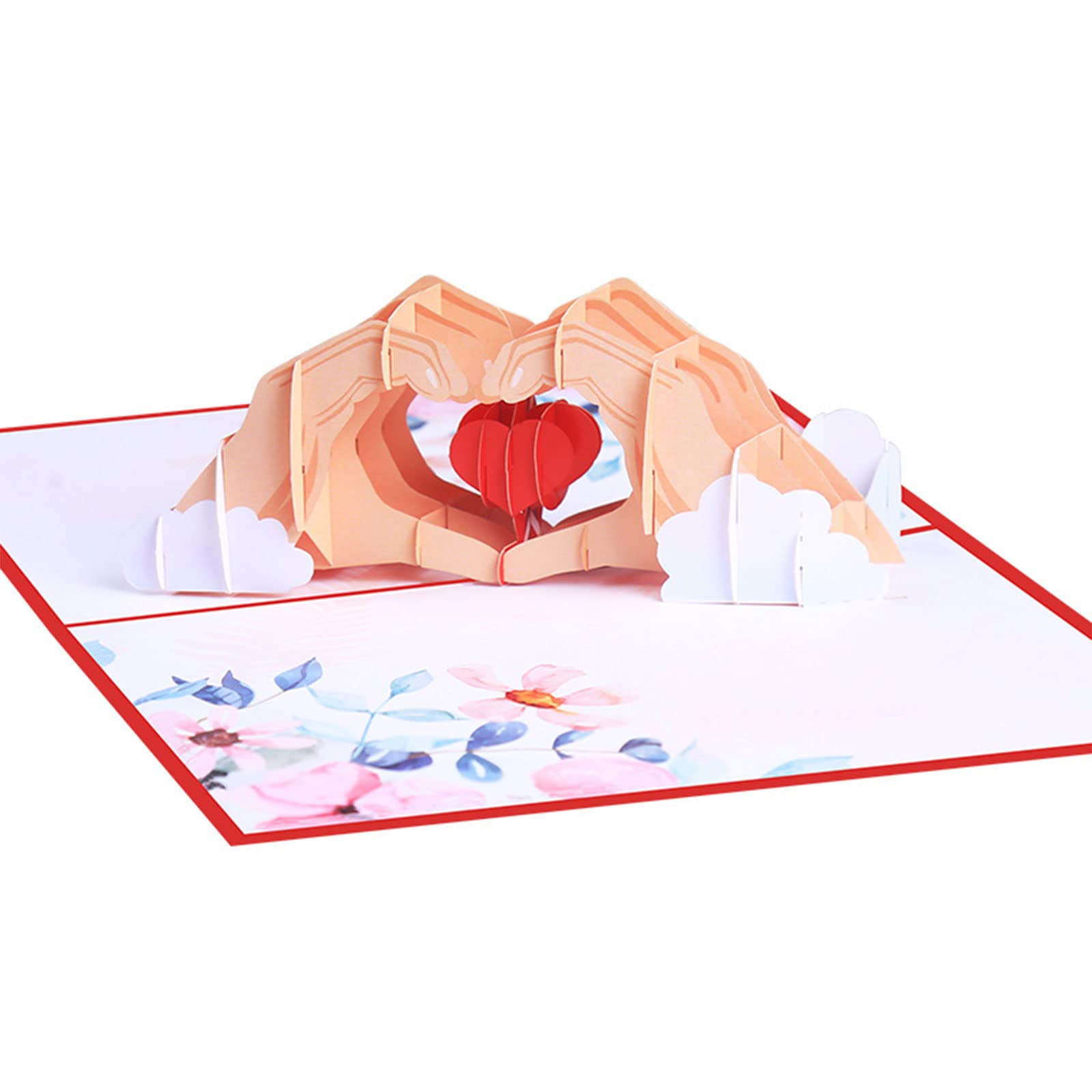 Tsophreniq Heart Valentine ' s Day Greeting Card Paper Message Supplies for Mother Mother Wife Birthday Gift Valentine ' s
