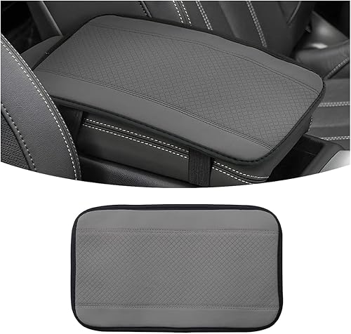 Almohadilla de cojín para consola central de automóvil 126 x 75 pulgadas protector de piel sintética para reposabrazos de automóvil impermeable