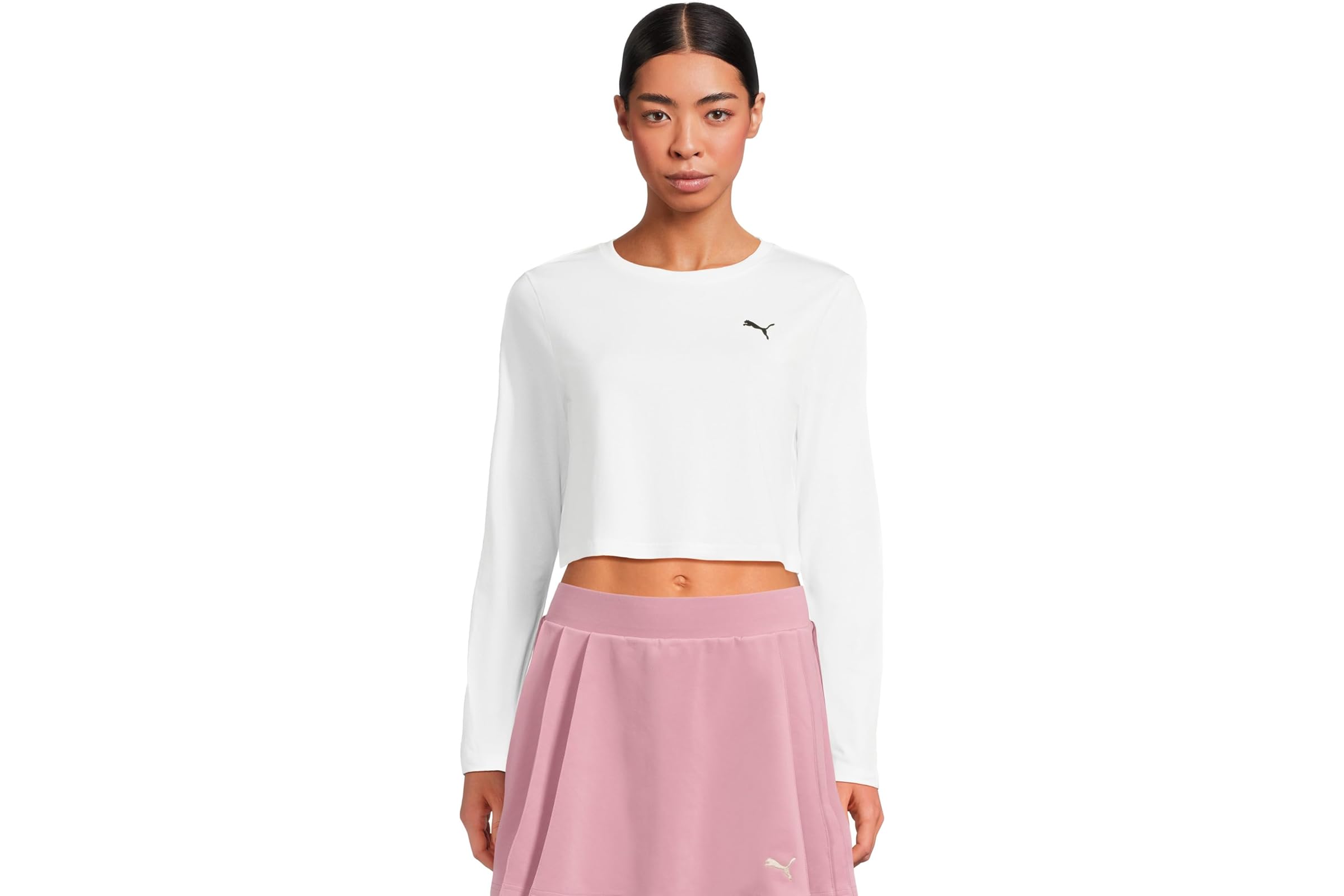 PUMA Essentials Cropped Long Sleeve Baby Tee