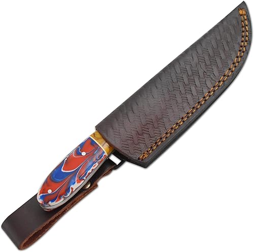 Miniatura 7 de Old Ram Collection Sharp - Cuchillo de caza de hoja fija resistente y duradero con funda de cuero (2028BLP)