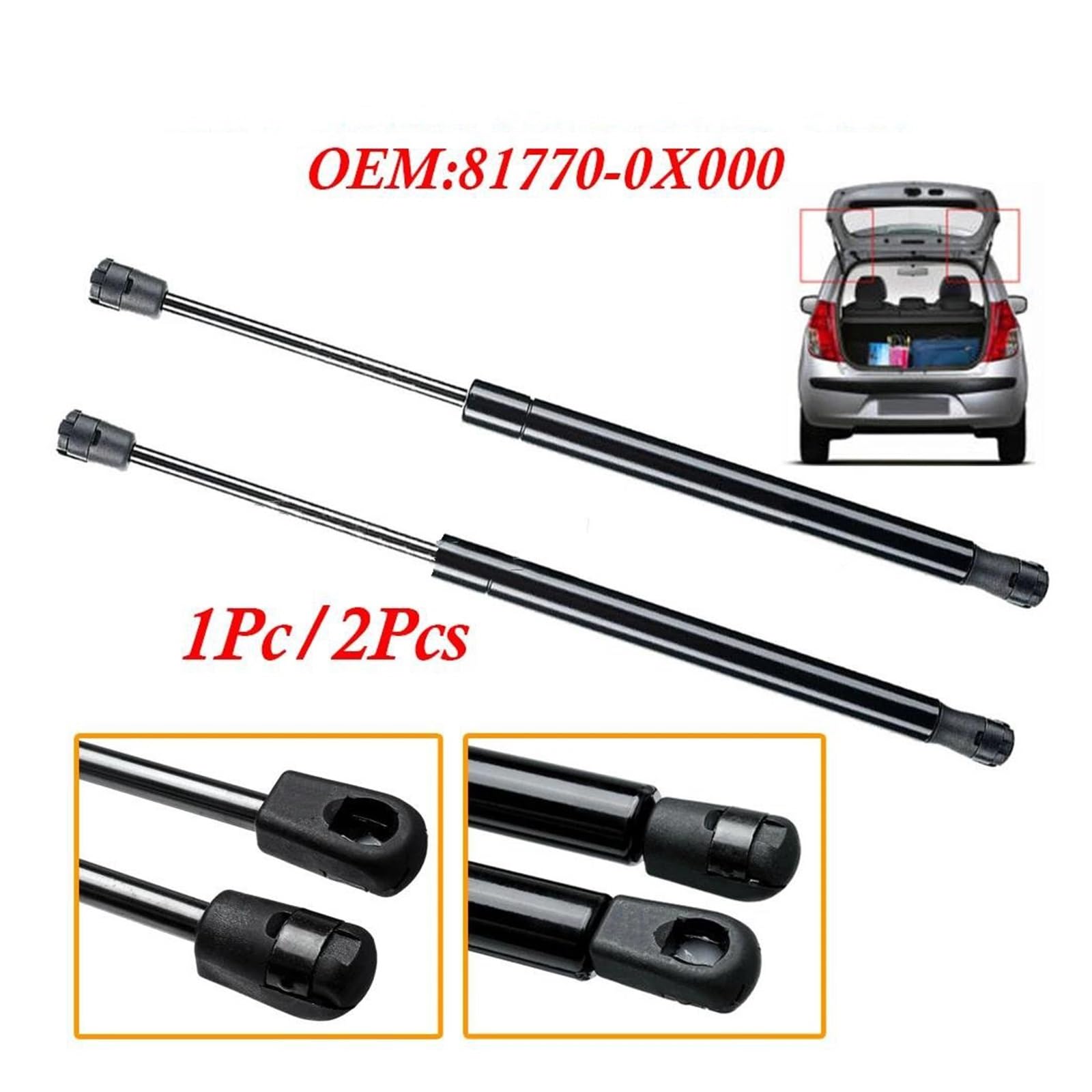 RITHII Tailgate Rear Boot Gas Struts For Hyundai For Grand For Starex